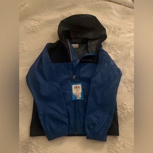 BRAND NEW boys Columbia rain jacket with tags